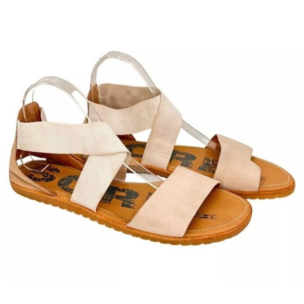 Women’s Size 8 Sorel Ella Leather Ancient Fossil Sandals